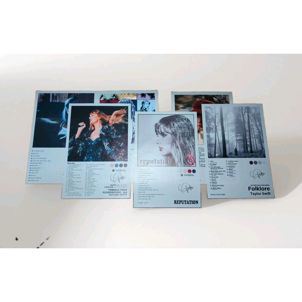 6 TAYLOR SWIFT Album Cover Canvas Posters 8x12 Swifties Pop Country Unframed New